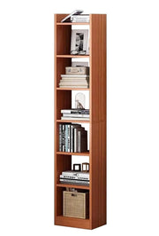 Lukzer 6 Layer Engineered Wood Bookshelf Multipurpose Rack (MR-005/Oak Brown)