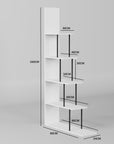 L-Shaped Multipurpose Bookshelf/Open Display Rack | (MRM-015)