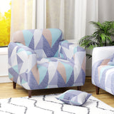 Polyester Sofa Cover (Colorful Marble Design)