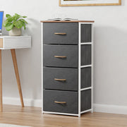 Lukzer Metal Multi-Purpose Rack with Fabric Drawers (MMR-002)