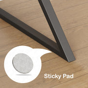 Lukzer Modern Engineered Wood Computer Desk with Bookshelf Black Top & Black Frame (MST-001)