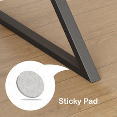 Lukzer Modern Engineered Wood Computer Desk with Bookshelf Black Top & Black Frame (MST-001)