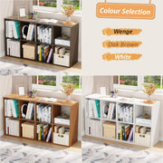 Lukzer 8 Cube Shelf Engineered Wood Bookshelf Storage Organizer (MR-009/Wenge)