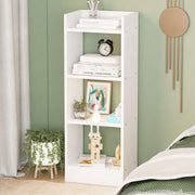 Lukzer 3 Layer Engineered Wood Multipurpose Rack Bookshelf Organizer Stand (MR-010/White)