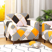 Polyester Sofa Cover (Colorful Marble Design)