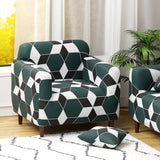 Polyester Sofa Cover (Colorful Marble Design)