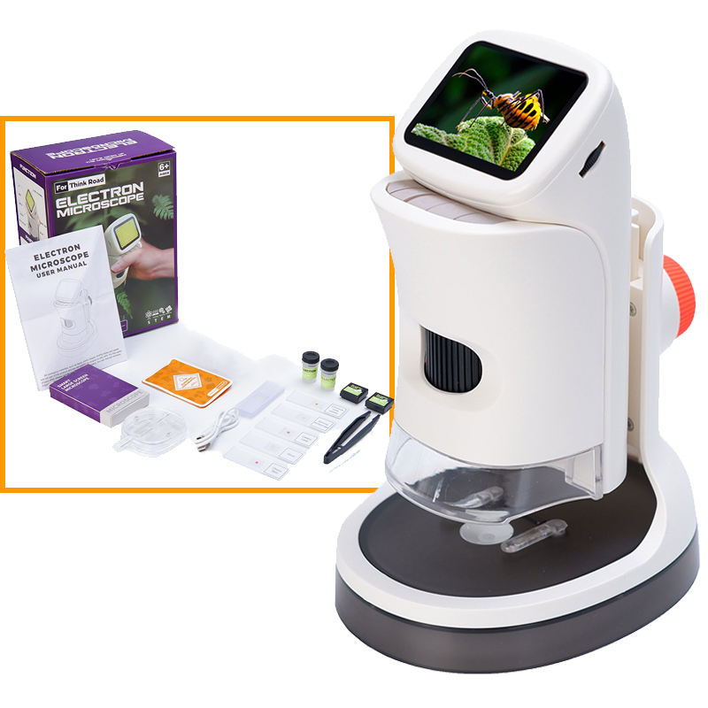 Lukzer Kids Electron Digital Microscope 100X Zoom Camera with LED Light
