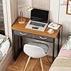 Lukzer Metal Frame Computer Desk – Engineered Wood Top With fabric Drawers (Black Frame/Wenge Board, Black Frame/Oak Brown Board, White Frame/White Board, White Frame/Oak Brown Board) (Model: STM-006)