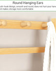 Lukzer Bamboo Corner Coat Rack – Space-Saving Freestanding Hanger Stand for Clothes, Hats & Bags with 6 Hooks, Multi-Tier Clothes Organizer for Entryway, Bedroom, Living Room & Hallway