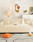 Jacquard Sofa Cover (Pastel Orange Tribal Pattern)