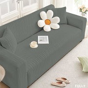 Jacquard Sofa Cover ( Wavy Stripes Pattern)