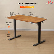 Lukzer Electric Automatic Height Adjustable Sit Stand Desk EST-003