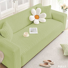 Jacquard Sofa Cover ( Wavy Stripes Pattern)