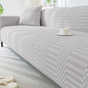 Jacquard Sofa Cover (Dotted Stripe Pattern)