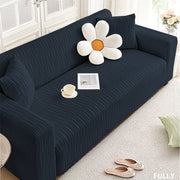 Jacquard Sofa Cover ( Wavy Stripes Pattern)