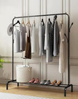 Metal Garment Stand with Bottom Shelf (MGS-001)