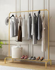 Metal Garment Stand with Bottom Shelf (MGS-001)