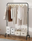 Metal Garment Stand with Bottom Shelf (MGS-001)