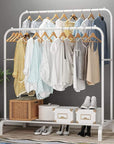 Double Garment Stand with Bottom Shelf (MGS-002)