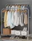 Double Garment Stand with Bottom Shelf (MGS-002)