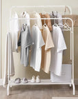 Double Garment Stand with Bottom Shelf (MGS-002)