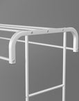 Double Rod Garment Stand with Bottom Shelf (MGS-004)