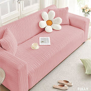 Jacquard Sofa Cover ( Wavy Stripes Pattern)