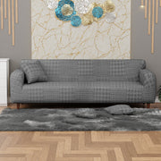 Jacquard Sofa Cover(Square Knit Pattern)