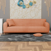 Jacquard Sofa Cover(Square Knit Pattern)