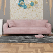 Jacquard Sofa Cover(Square Knit Pattern)