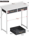 Lukzer Metal Frame Computer Desk – Engineered Wood Top With fabric Drawers (Black Frame/Wenge Board, Black Frame/Oak Brown Board, White Frame/White Board, White Frame/Oak Brown Board) (Model: STM-006)