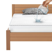 Lukzer Quilted Cotton Waterproof Mattress Protector   White (MTP-QWH-001)