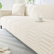 Jacquard Sofa Cover (Dotted Stripe Pattern)