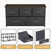 Lukzer Metal Multi-Purpose Rack with Fabric Drawers (MMR-003)