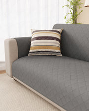 Lukzer Quilted Sofa Mat - Stone Grey (SC-193-01)