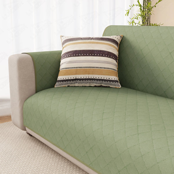 Lukzer Quilted Sofa Mat Mint Green (SC-199-01)