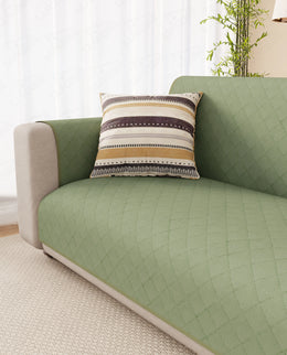 Lukzer Quilted Sofa Mat Mint Green (SC-199-01)
