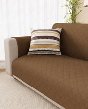 Lukzer Quilted Sofa Mat Walnut (SC-195-01)