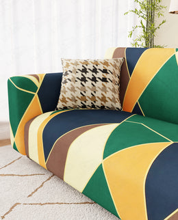 Lukzer Polyester Sofa Cover - Geometric (SC-036-01)