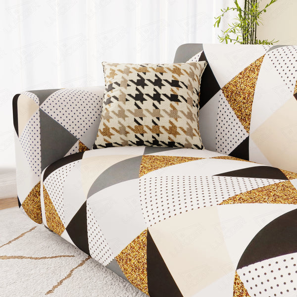 Lukzer Polyester Sofa Cover - Prism Dotted (SC-045-01)