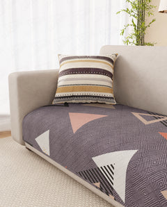 Lukzer Quilted Waterproof Sofa Mat  Floating Triangle (SC-188-01)