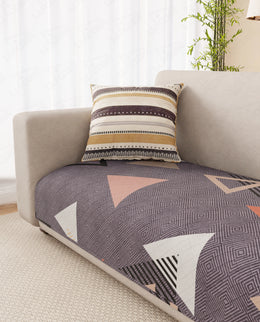 Lukzer Quilted Waterproof Sofa Mat  Floating Triangle (SC-188-01)