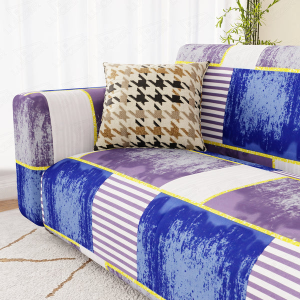 Lukzer Polyester Sofa Cover - Multi Patch (SC-042-01)
