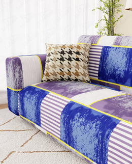 Lukzer Polyester Sofa Cover - Multi Patch (SC-042-01)