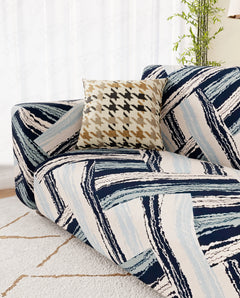 Lukzer Polyester Sofa Cover Blue Weave (SC-050-01)
