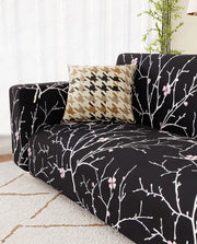 Lukzer Polyester Sofa Cover - Black Stem (SC-001-01)