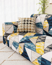 Lukzer Polyester Sofa Cover - Prism Yellow (SC-047-01)