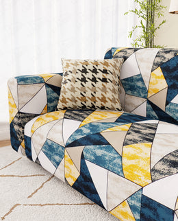 Lukzer Polyester Sofa Cover - Prism Yellow (SC-047-01)