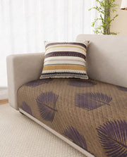 Lukzer Reversible Quilted Sofa Mat Sapphire Bloom (SC-182-01)