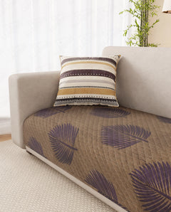 Lukzer Reversible Quilted Sofa Mat Sapphire Bloom (SC-182-01)